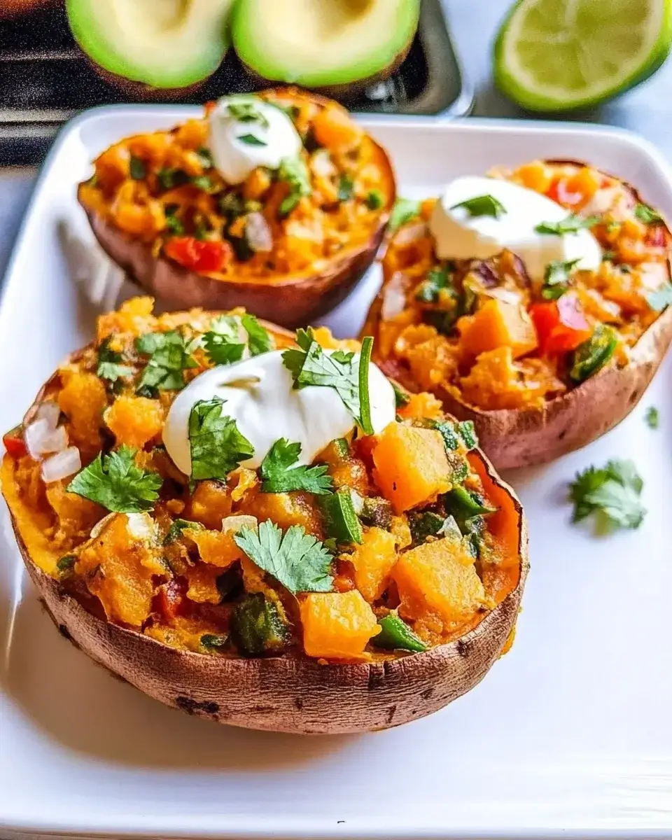 Protein loaded sweet potato boats are a healthy delight!