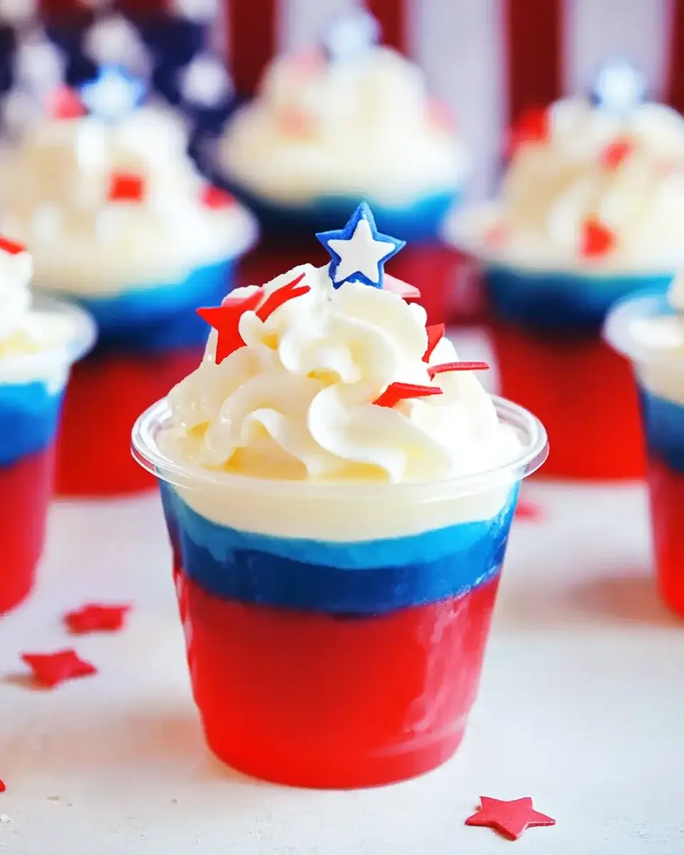 Red White and Blue Pudding Shots: A Festive Delight!