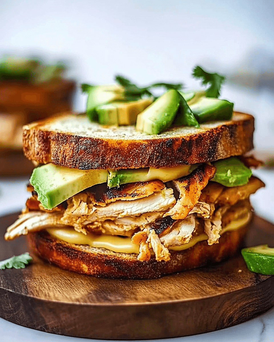 Chicken Avocado Melt Sandwich: A Must-Try Recipe!