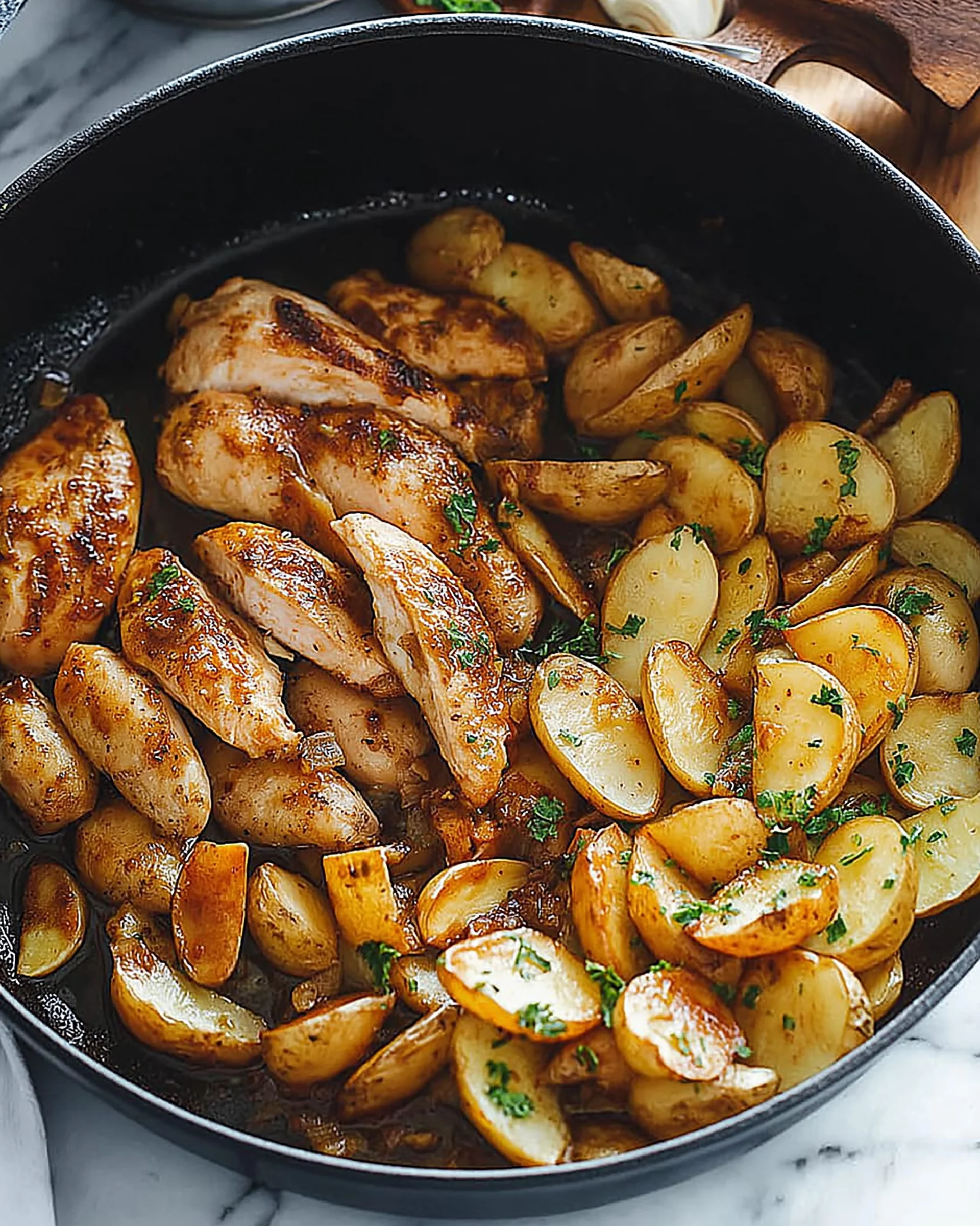 Garlic Roasted Chicken and Potatoes: A Flavorful Delight!