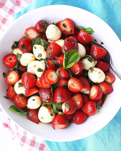 Balsamic Strawberry Caprese: Discover This Unique Salad!
