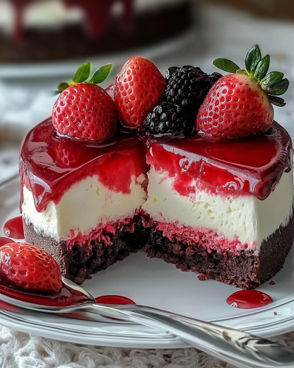 Red Velvet Strawberry Cheesecake: A Decadent Delight!