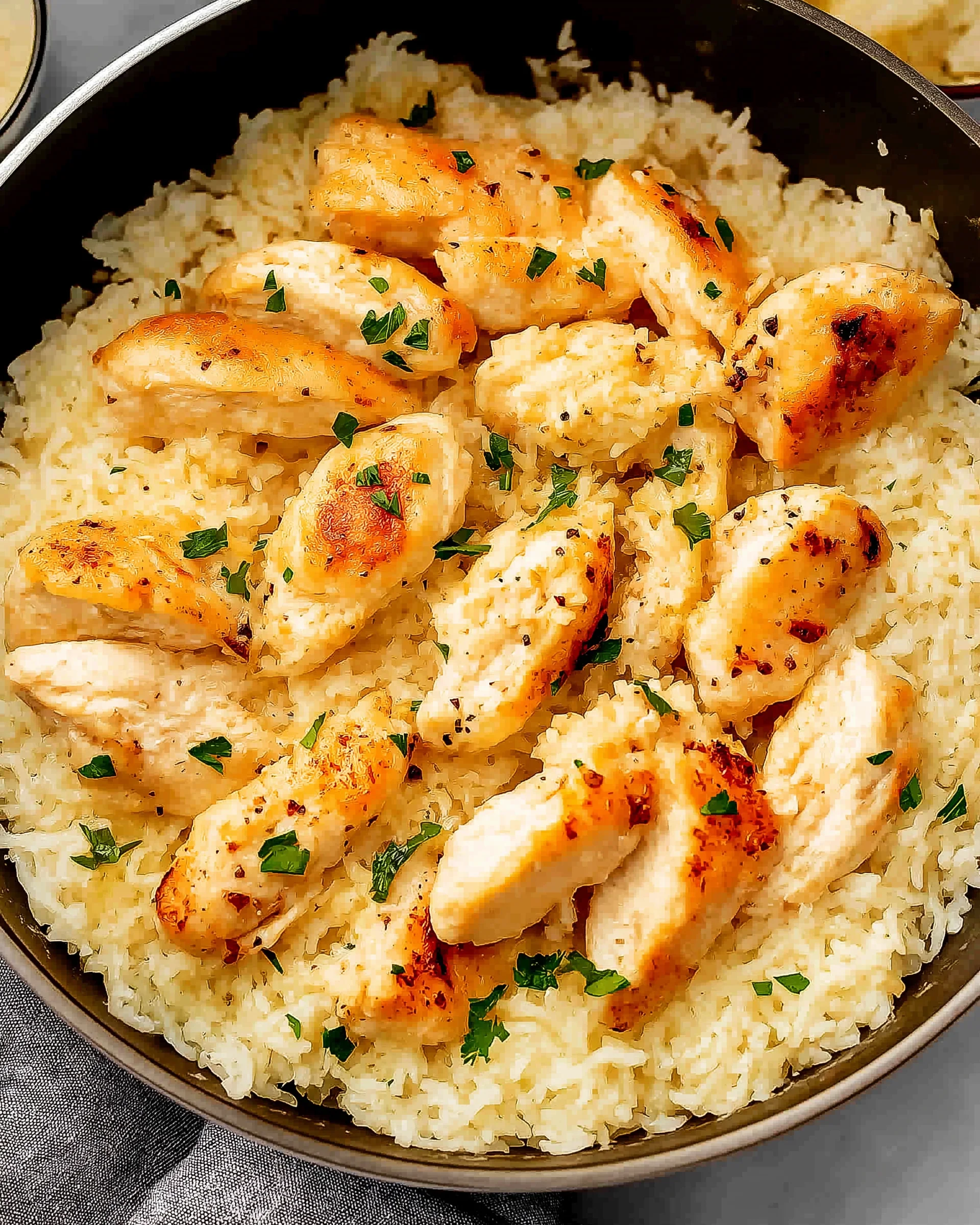 Chicken Scampi with Garlic Parmesan Rice: A Must-Try Delight!