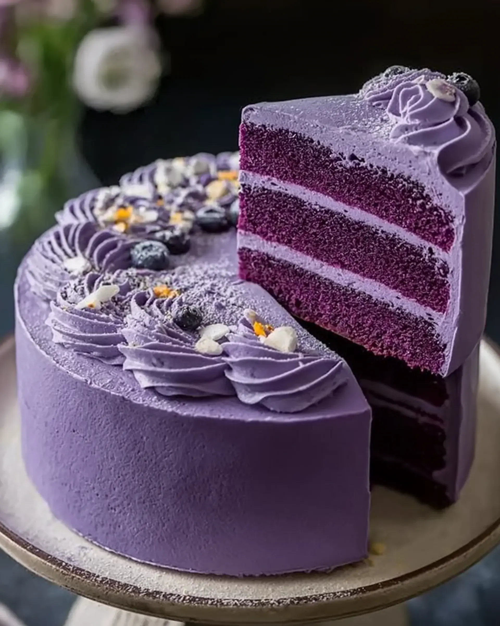 Blueberry Velvet Cake: Perfectly Sweet & Tangy Delight!