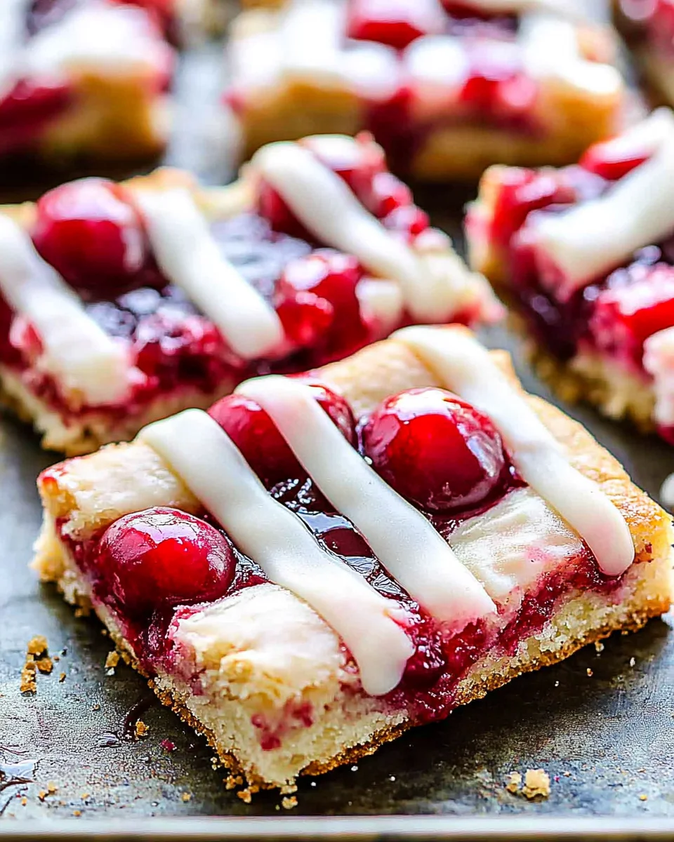 Cherry Bars with Vanilla Glaze: A Sweet Treat Recipe!
