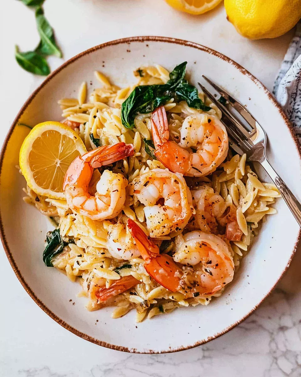 Lemon Pepper Shrimp and Orzo: A One-Skillet Delight!