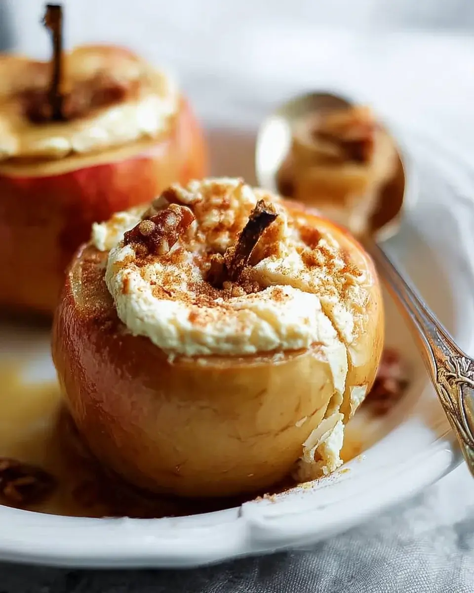 Cheesecake Stuffed Baked Apples: A Delicious Twist!