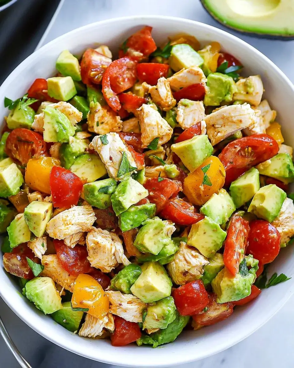 Avocado Chicken Salad recipe that’s healthy and delicious!