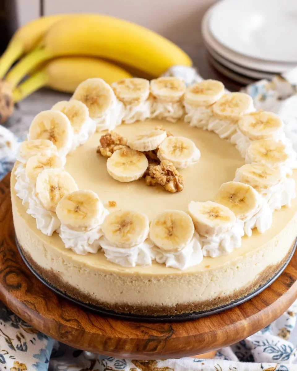 Creamy Dreamy Banana Cream Cheesecake: Discover the Recipe!