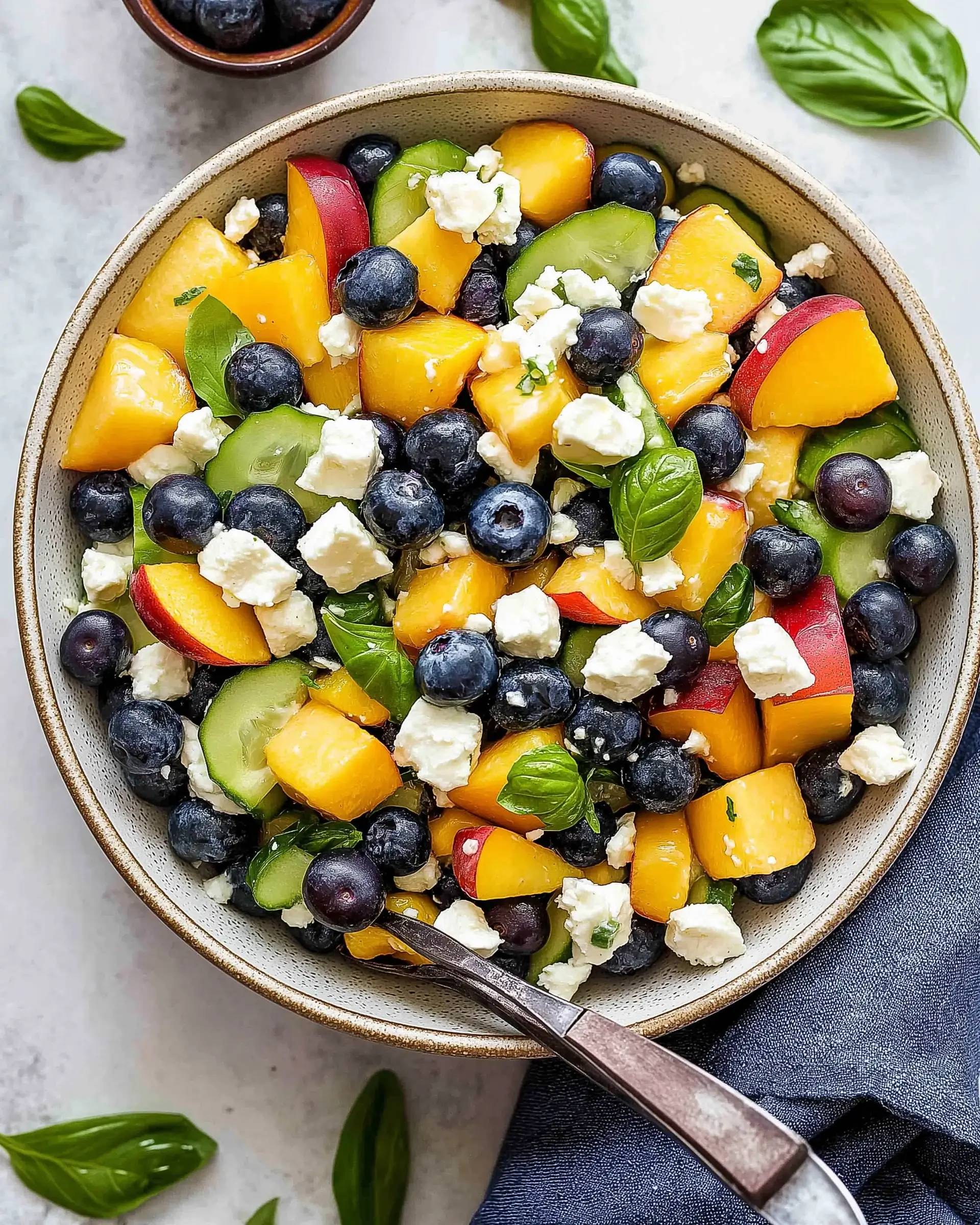 Blueberry Peach Feta Salad: A Fresh Flavor Delight!