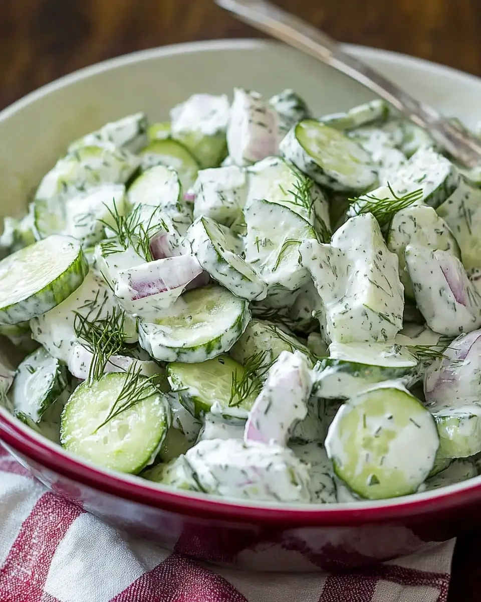 Creamy Cucumber Salad: Refreshing Flavor in Minutes!