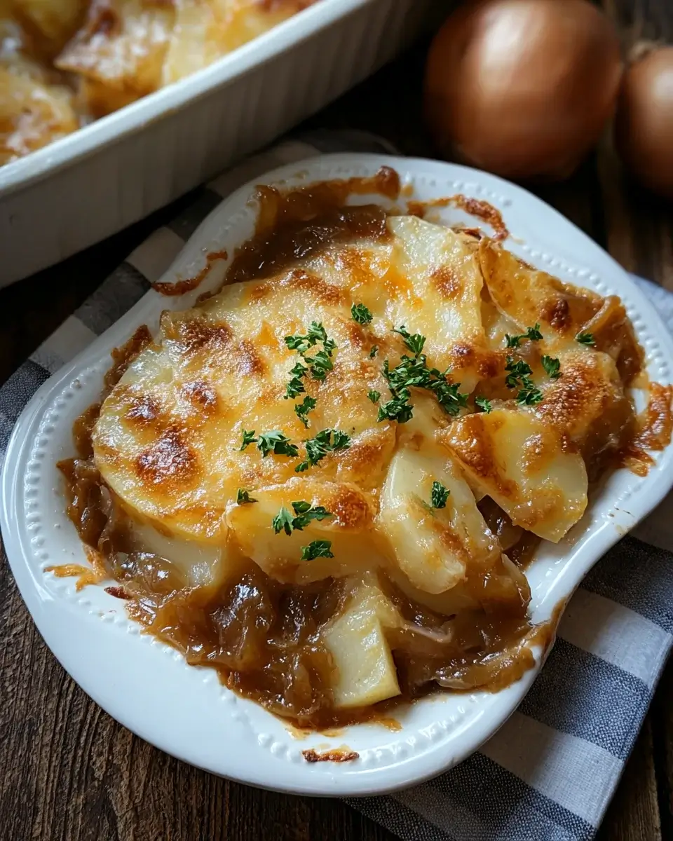 French Onion Potato Bake: A Comforting Delight Recipe