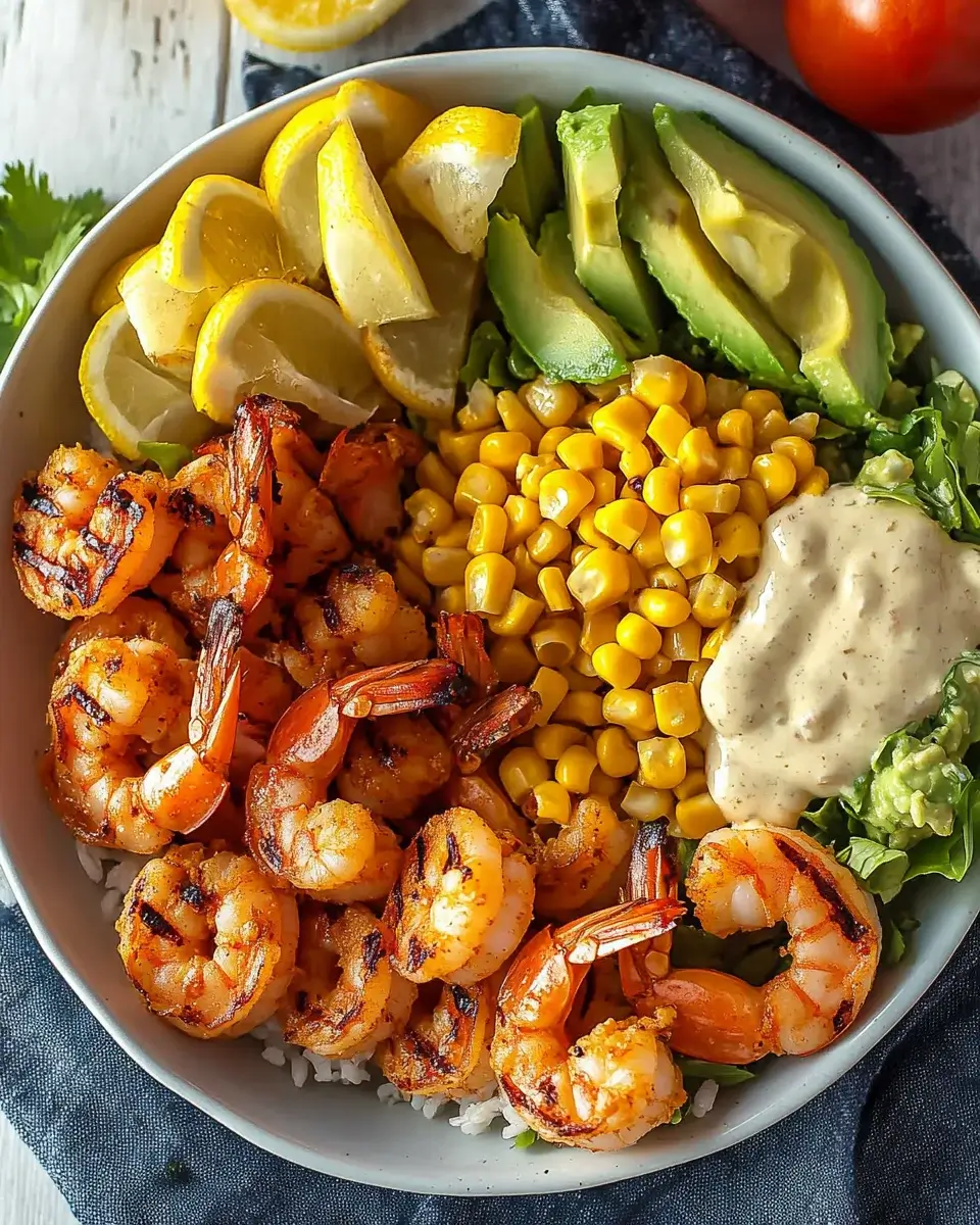 Grilled Shrimp Bowl with Avocado: A Flavorful Delight!