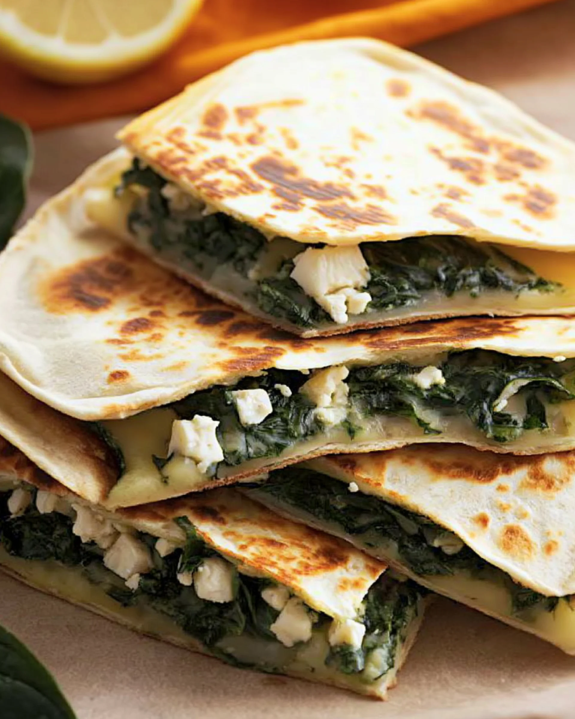 Spinach and Feta Quesadillas: Quick, Healthy Delight!