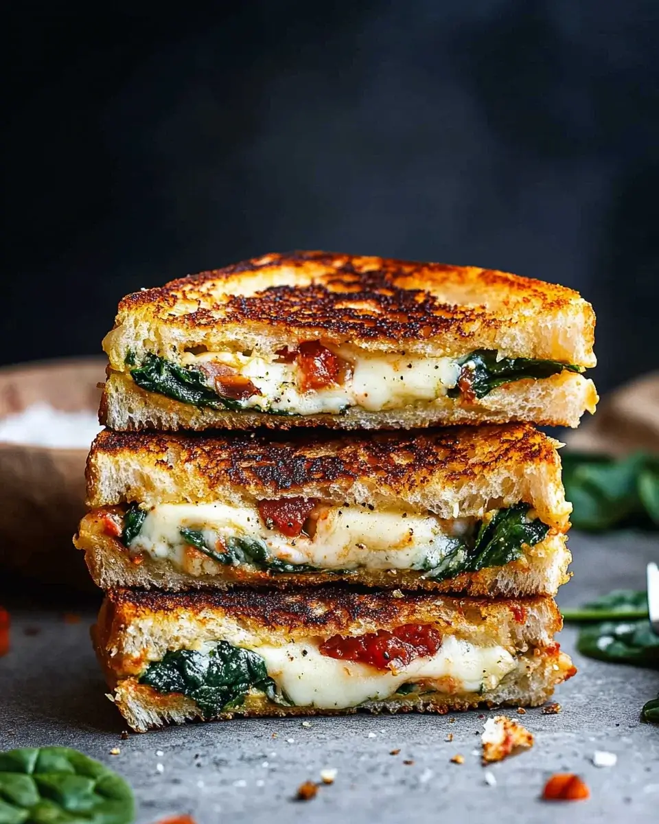 Mediterranean Spinach Grilled Cheese: Your New Favorite!