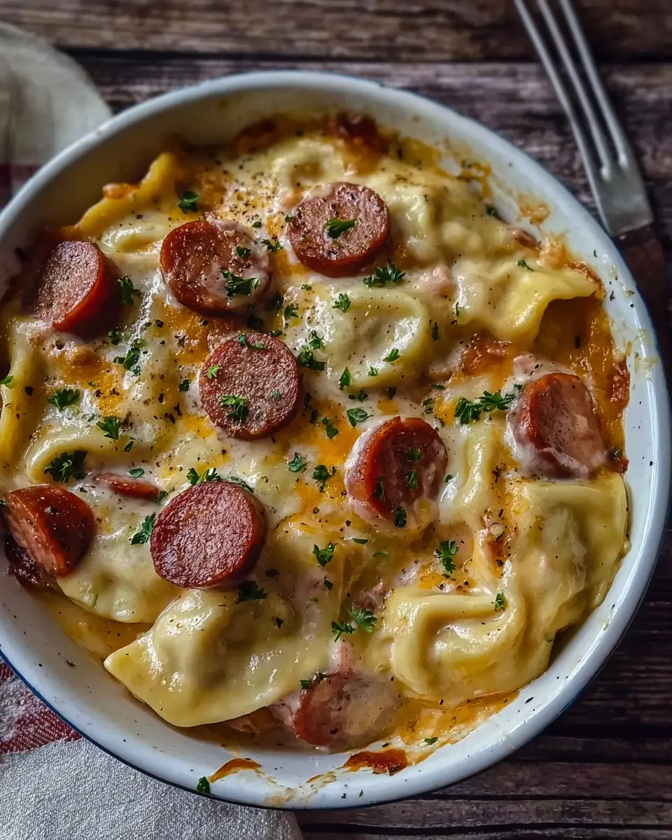 Crockpot Pierogi Casserole with Kielbasa: Easy Recipe!