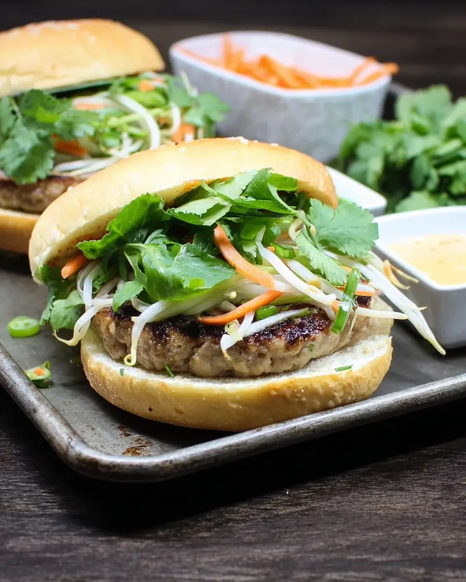 Pork Banh Mi Burger: A Unique Flavor Explosion!