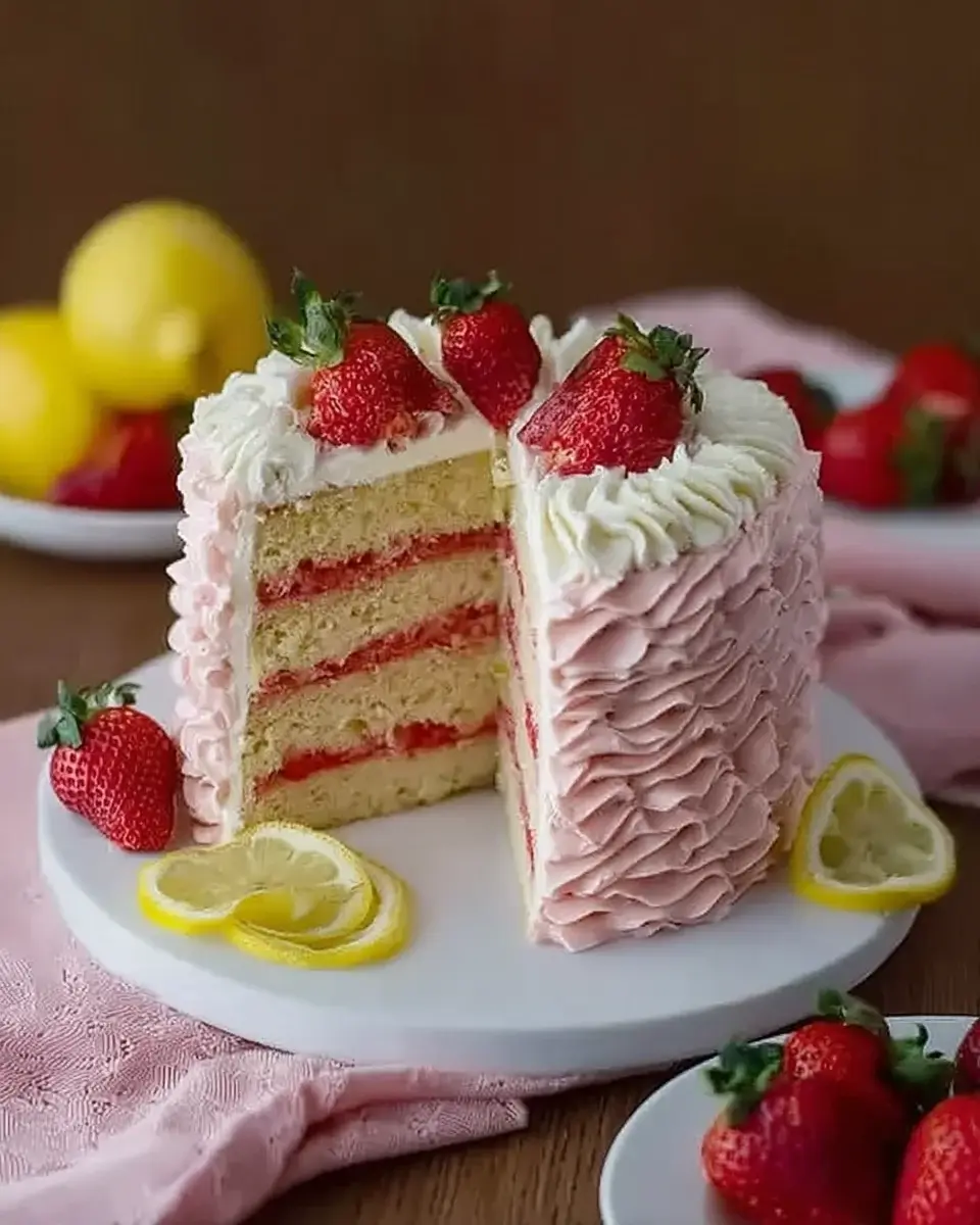 Irresistible Strawberry Lemonade Layer Cake: A Must-Try Recipe!