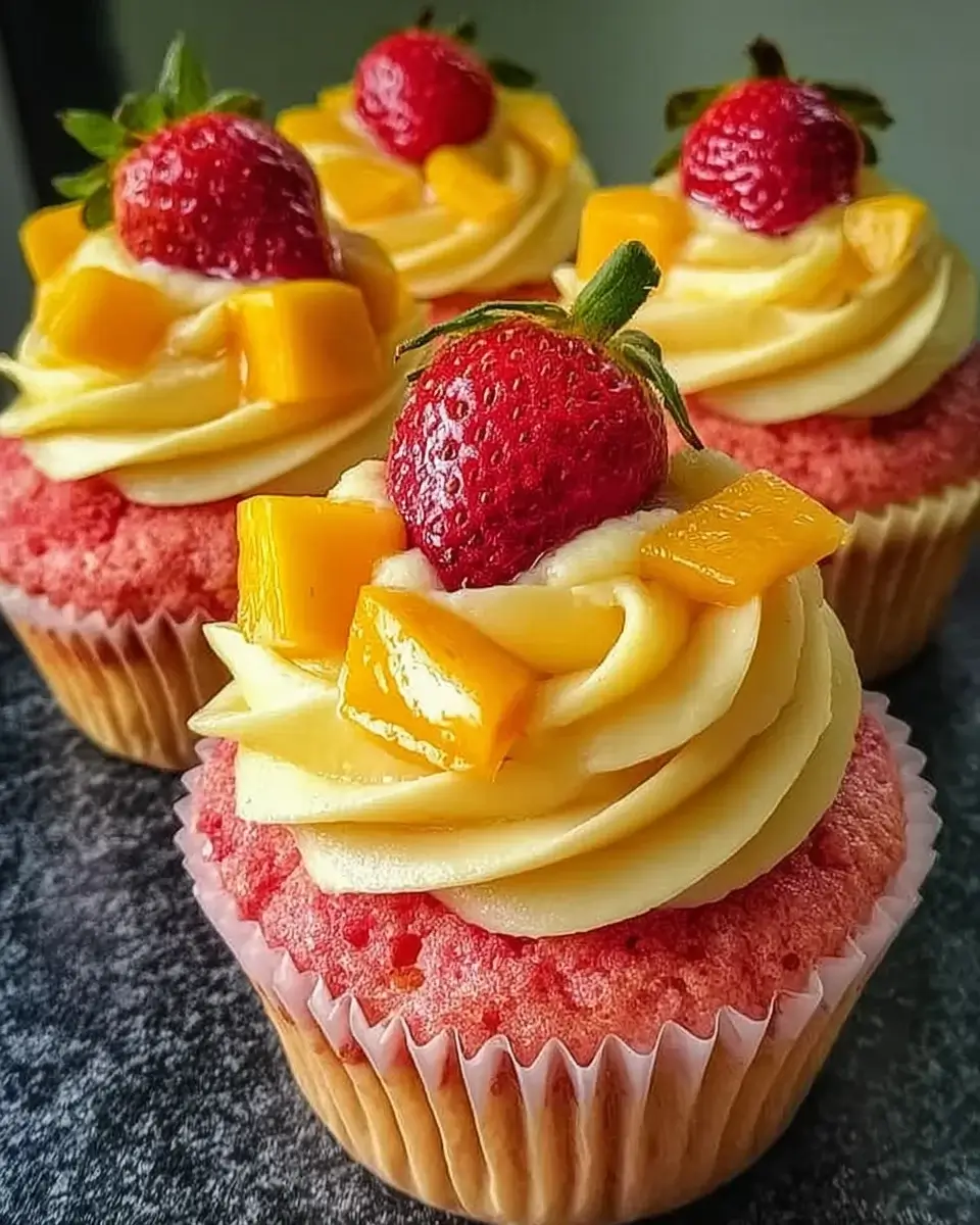 Strawberry Mango Cupcakes: A Delightful Recipe Awaits!