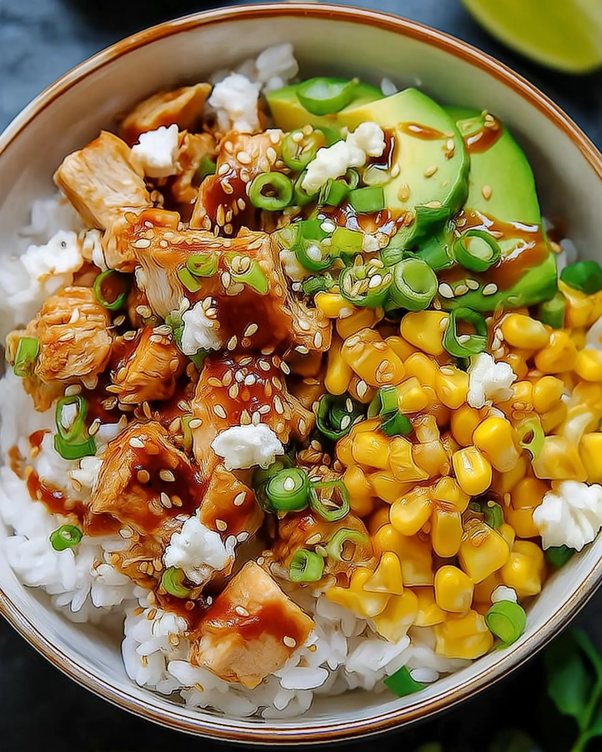 Street Corn Chicken Rice Bowl: A Flavorful Delight!