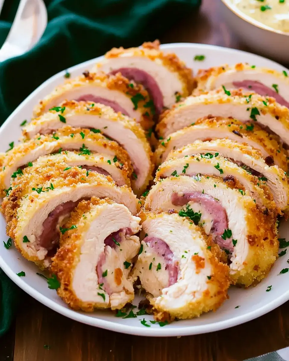 Crispy and Creamy Chicken Cordon Bleu Awaits You!