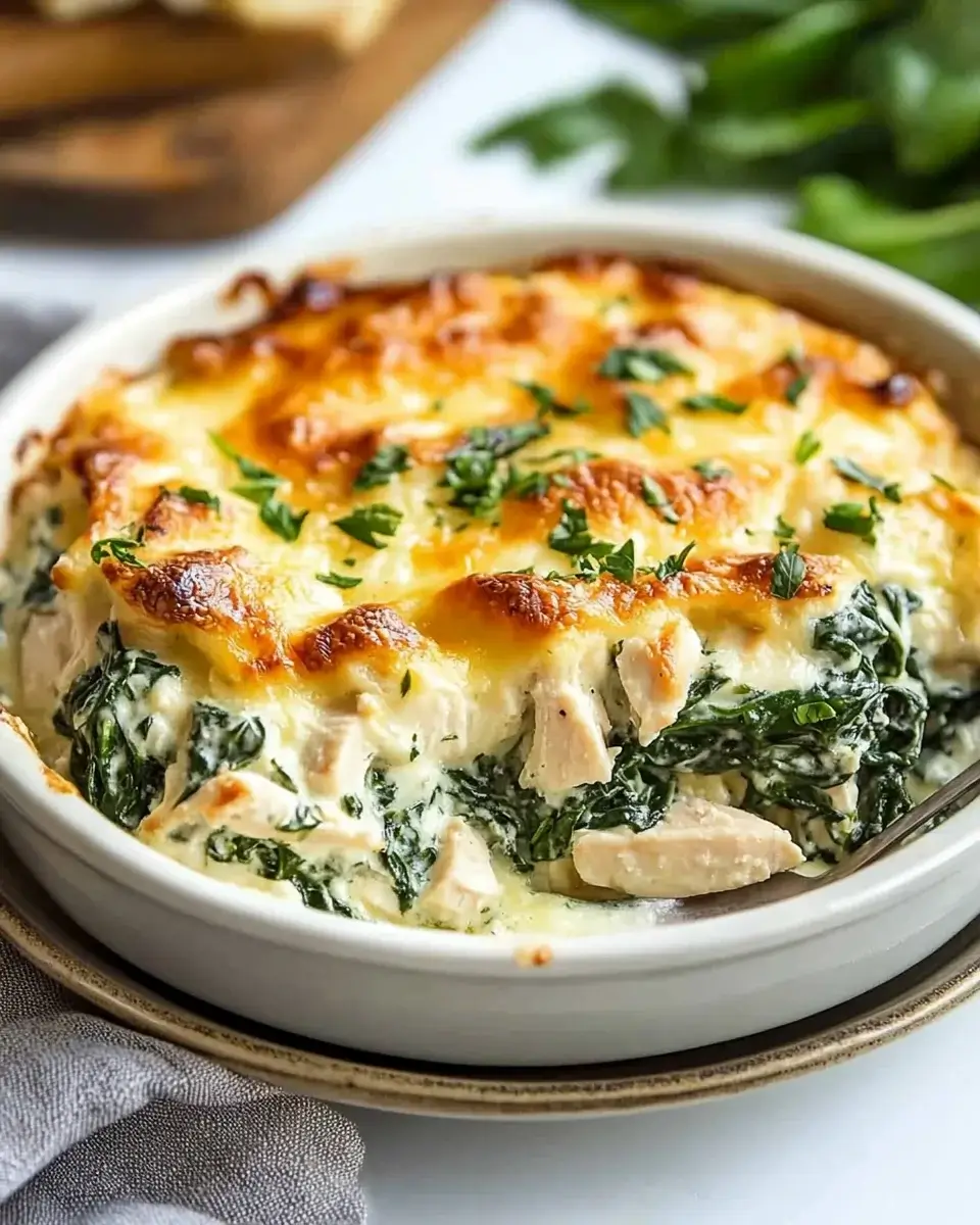 Creamy Chicken and Spinach Casserole: A Delicious Recipe!