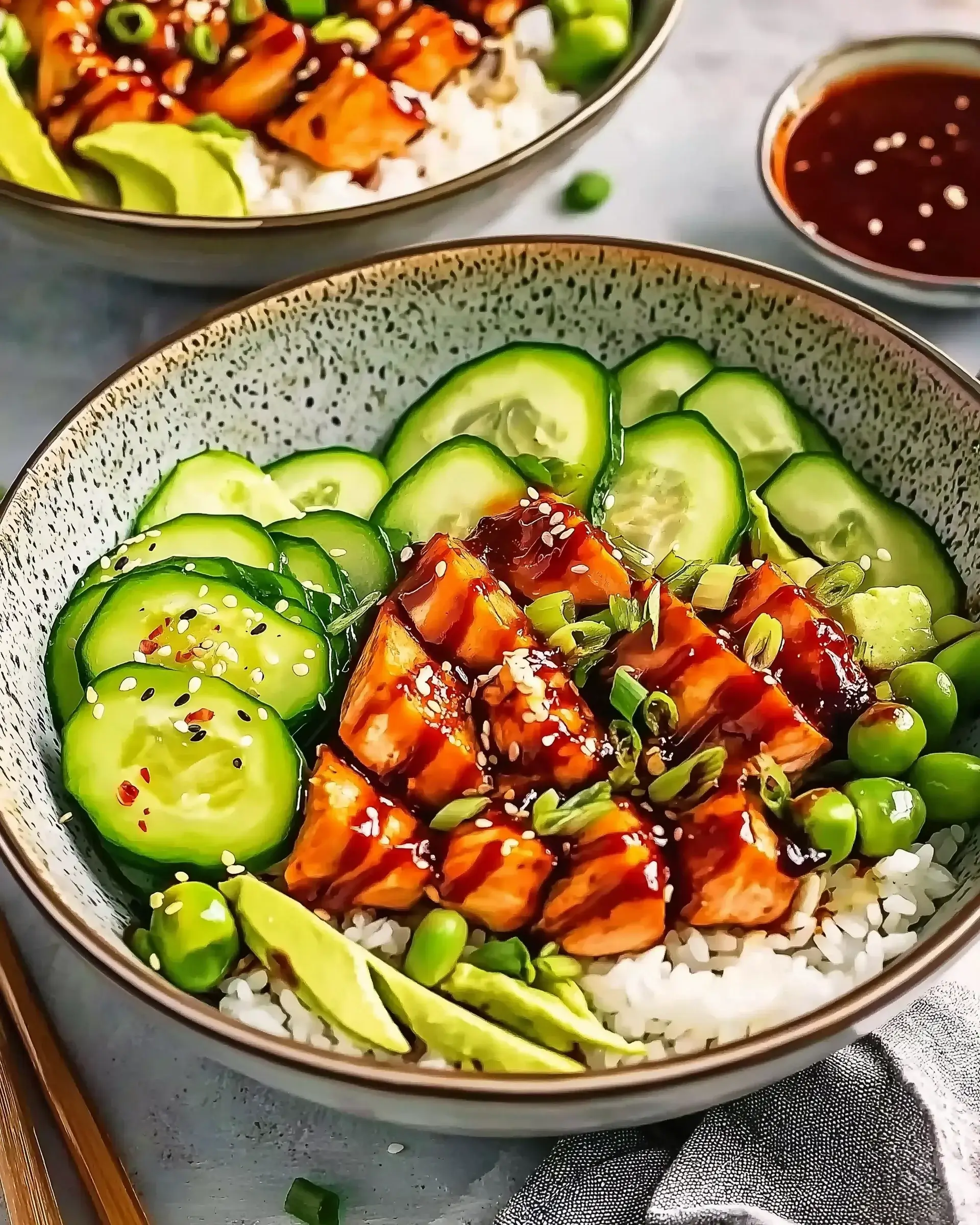 Sriracha Honey Salmon Bowls: A Flavorful Delight Awaits!