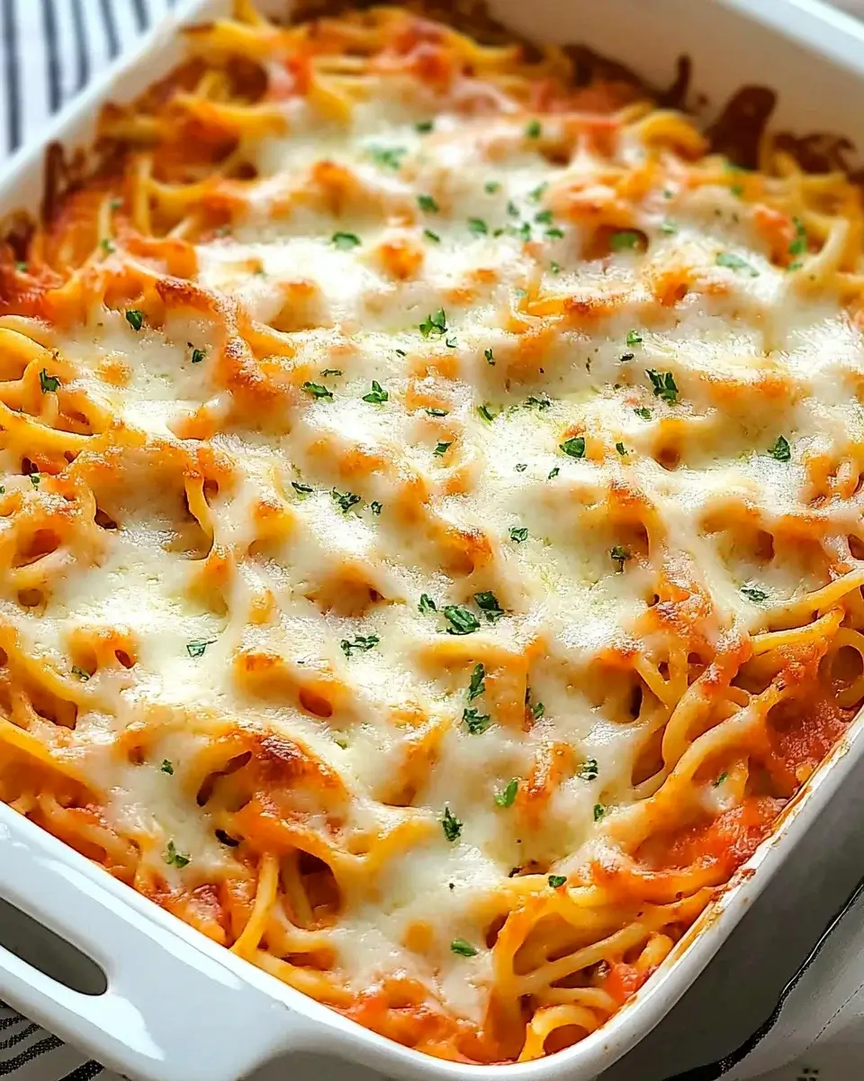 Creamy Baked Spaghetti Casserole: A Comforting Delight!