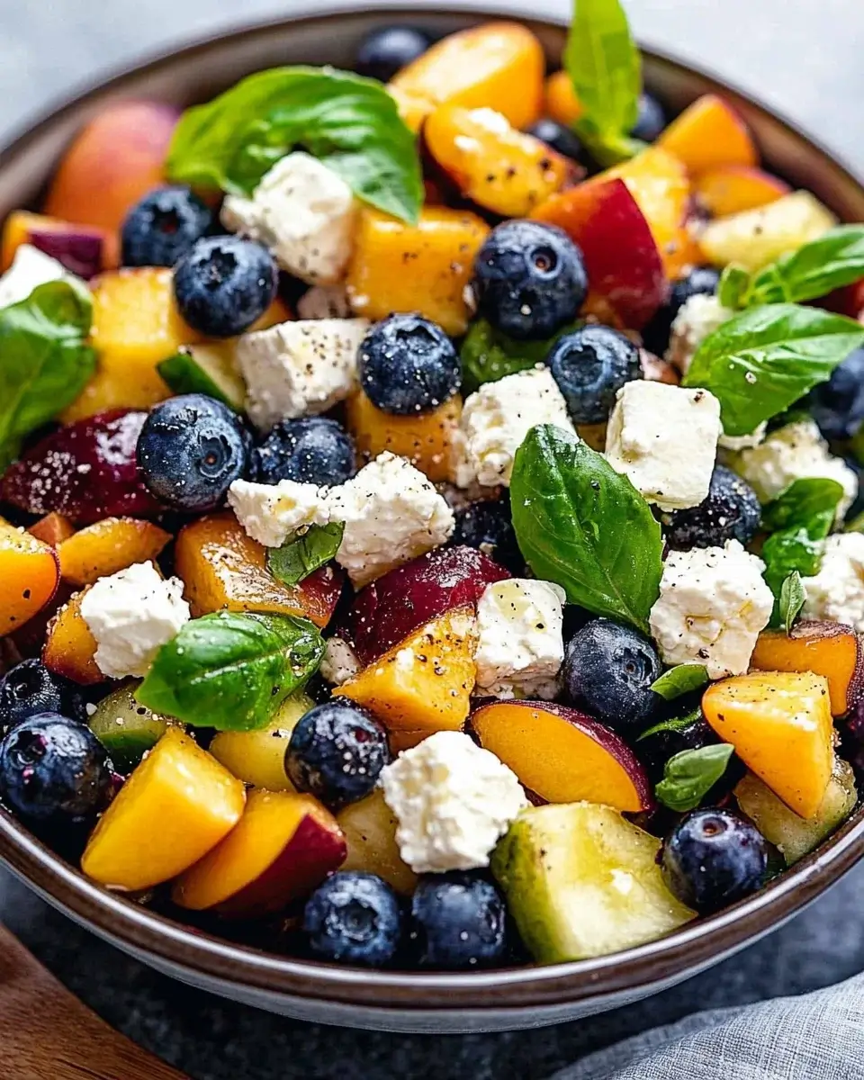 Blueberry Peach Feta Salad: A Refreshing Summer Treat!