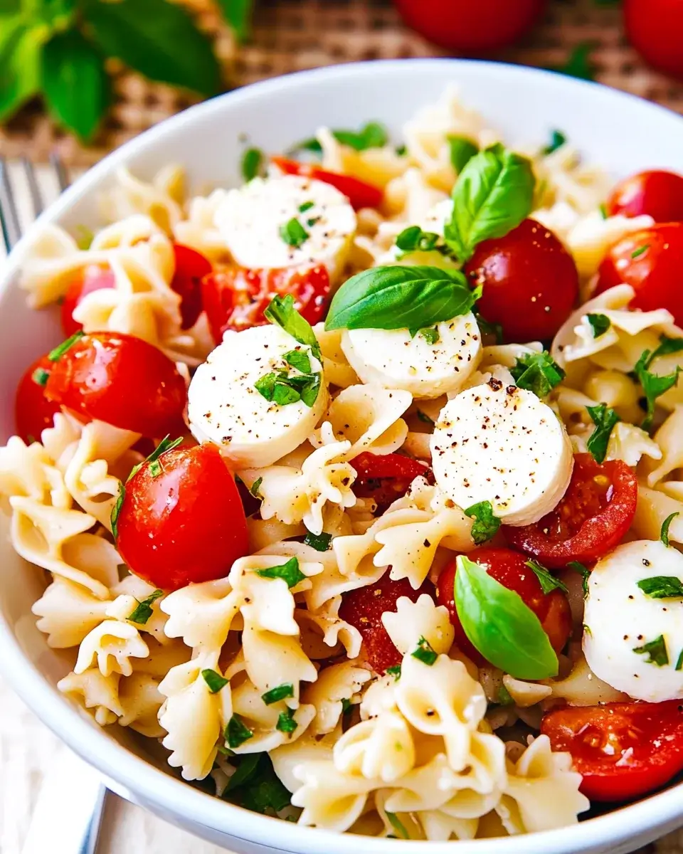 Caprese Pasta Salad - Enjoy it Cold or Warm Today!