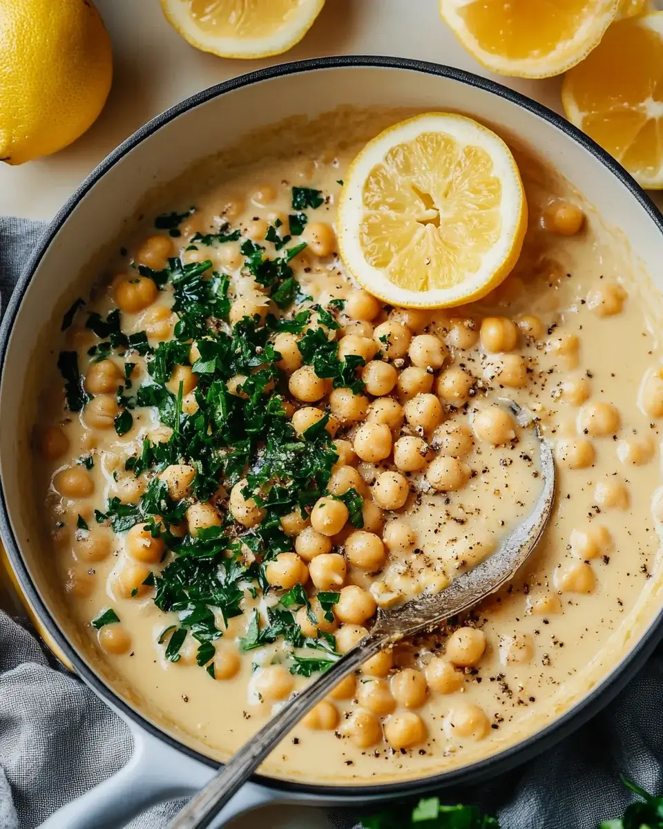 Creamy Lemon Pepper Chickpea Skillet: A Delightful Recipe!