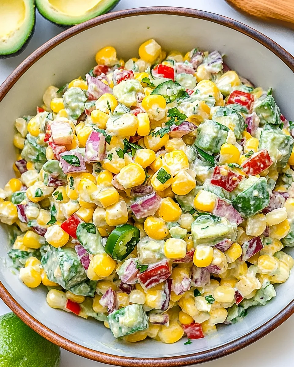 Creamy Avocado Corn Salad: A Refreshing Summer Delight!