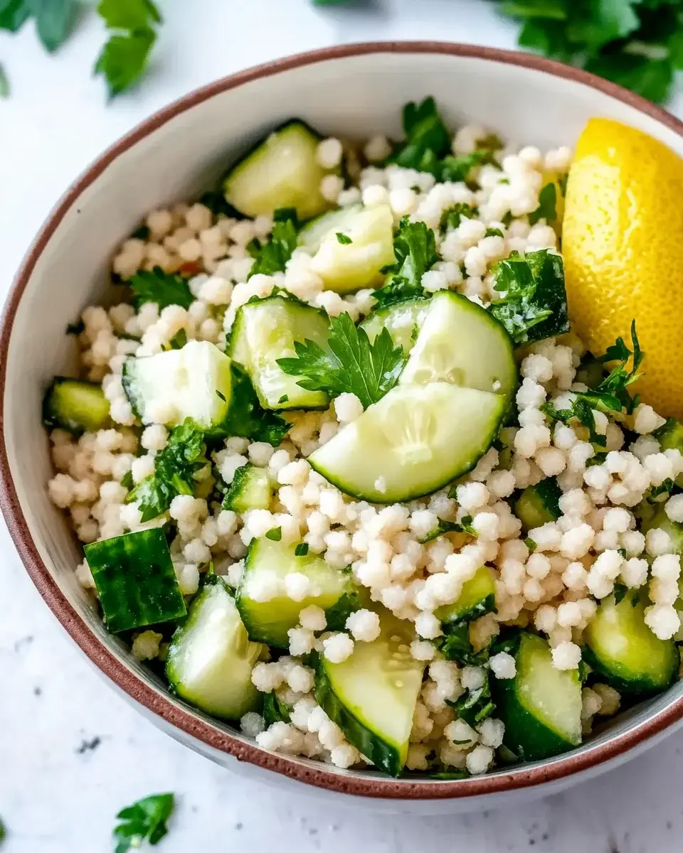Flavorful Cucumber Couscous Salad: A Refreshing Delight!