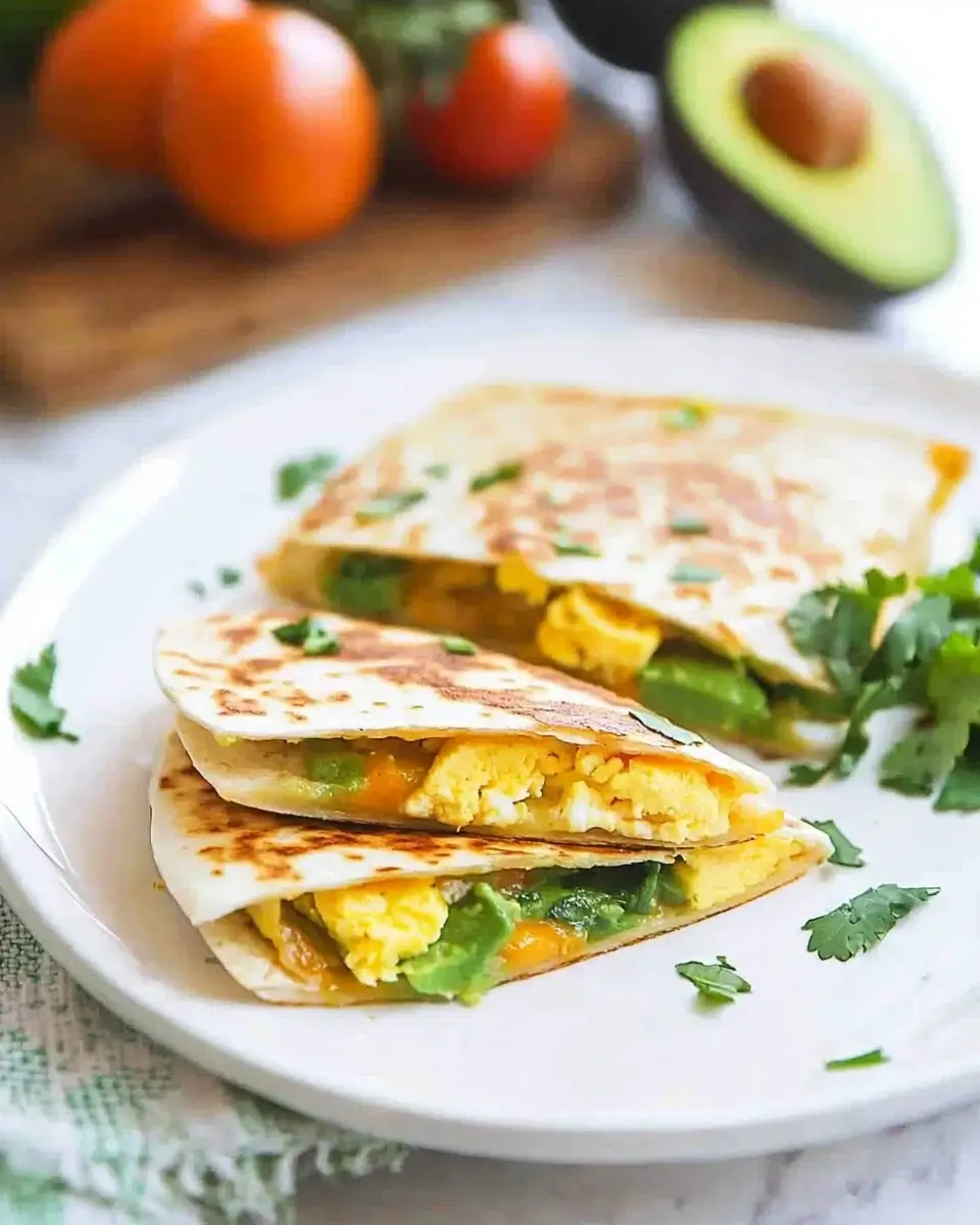 Egg & Avocado Breakfast Quesadilla: A Tasty Delight!