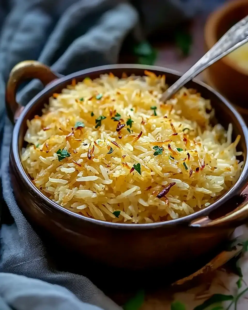 Rich and Savory Golden Onion Butter Rice for Ultimate Flavor