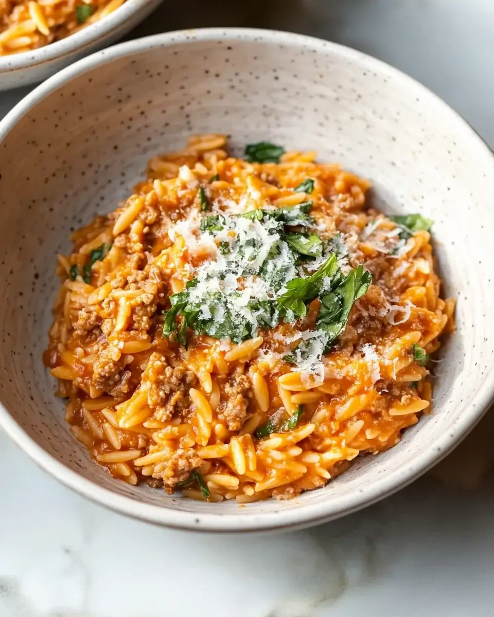 Ground Beef Orzo: Quick and Delicious One-Pan Recipe!