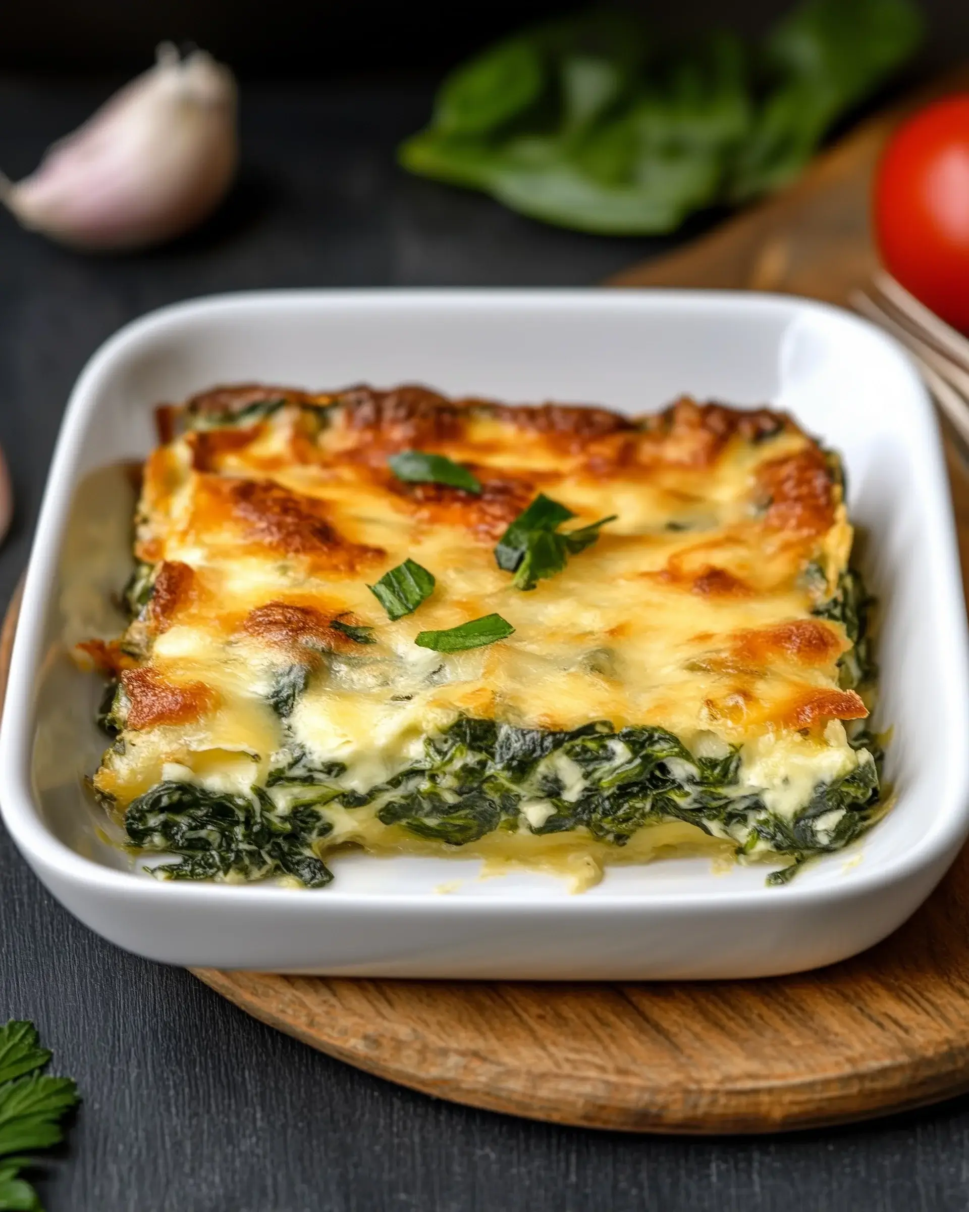 Cheesy Italian Spinach Bake: A Delicious Family Favorite!