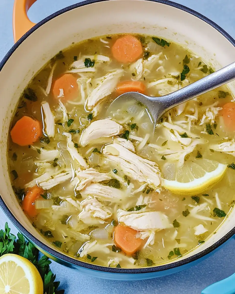 Mediterranean Lemon Chicken Soup boosts your health today!
