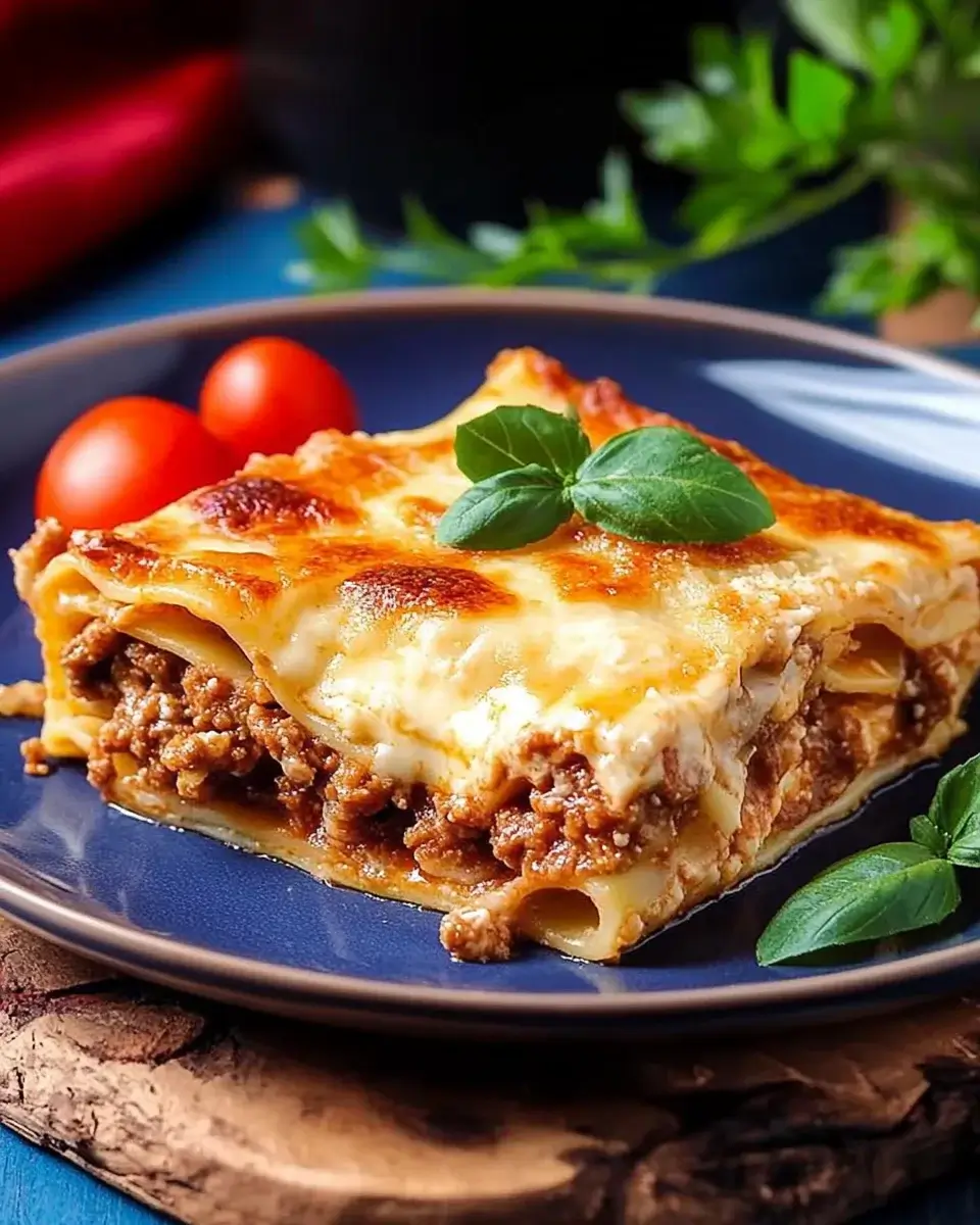 Traditional Pastitsio with Rich Béchamel Sauce delights!