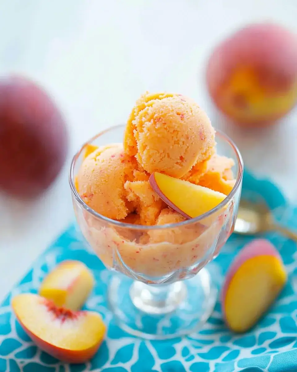 Peach Sorbet: Discover Your New Favorite Summer Treat!