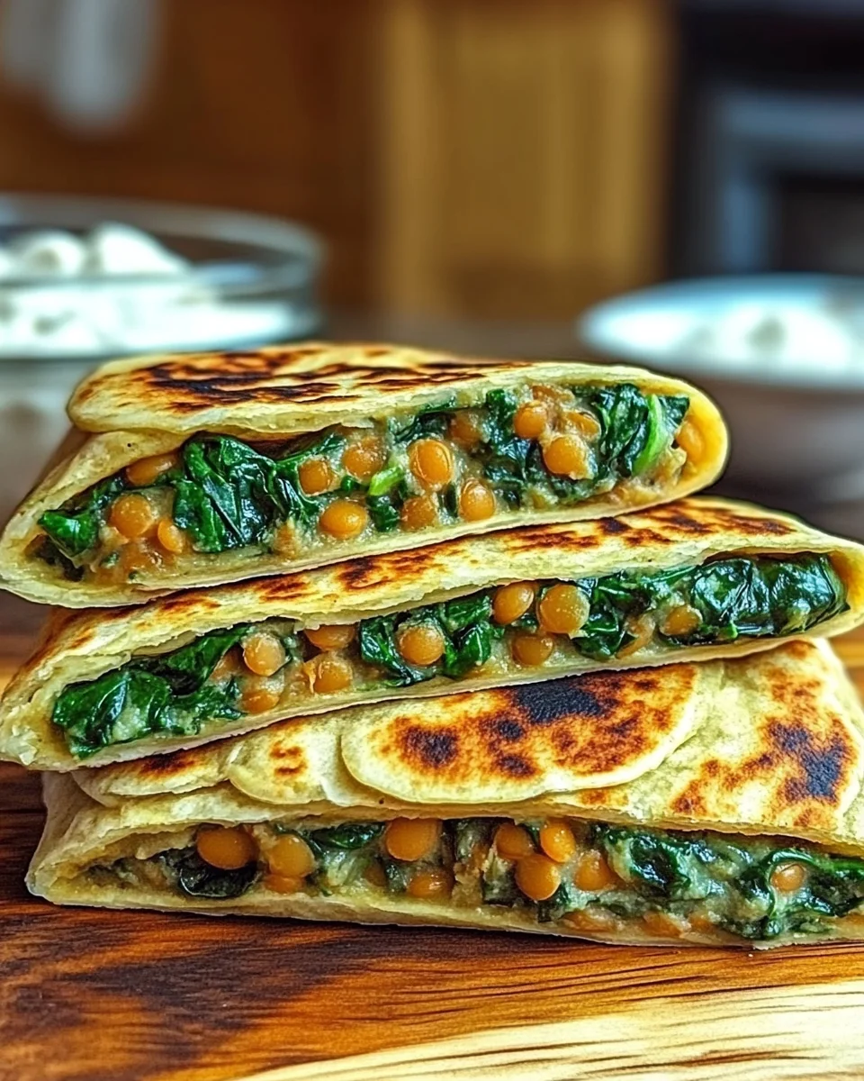 Protein-Packed Red Lentil & Spinach Wraps are Delicious!