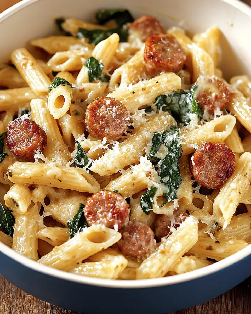 Tuscan Sausage Pasta in Creamy Sauce is a must-try!