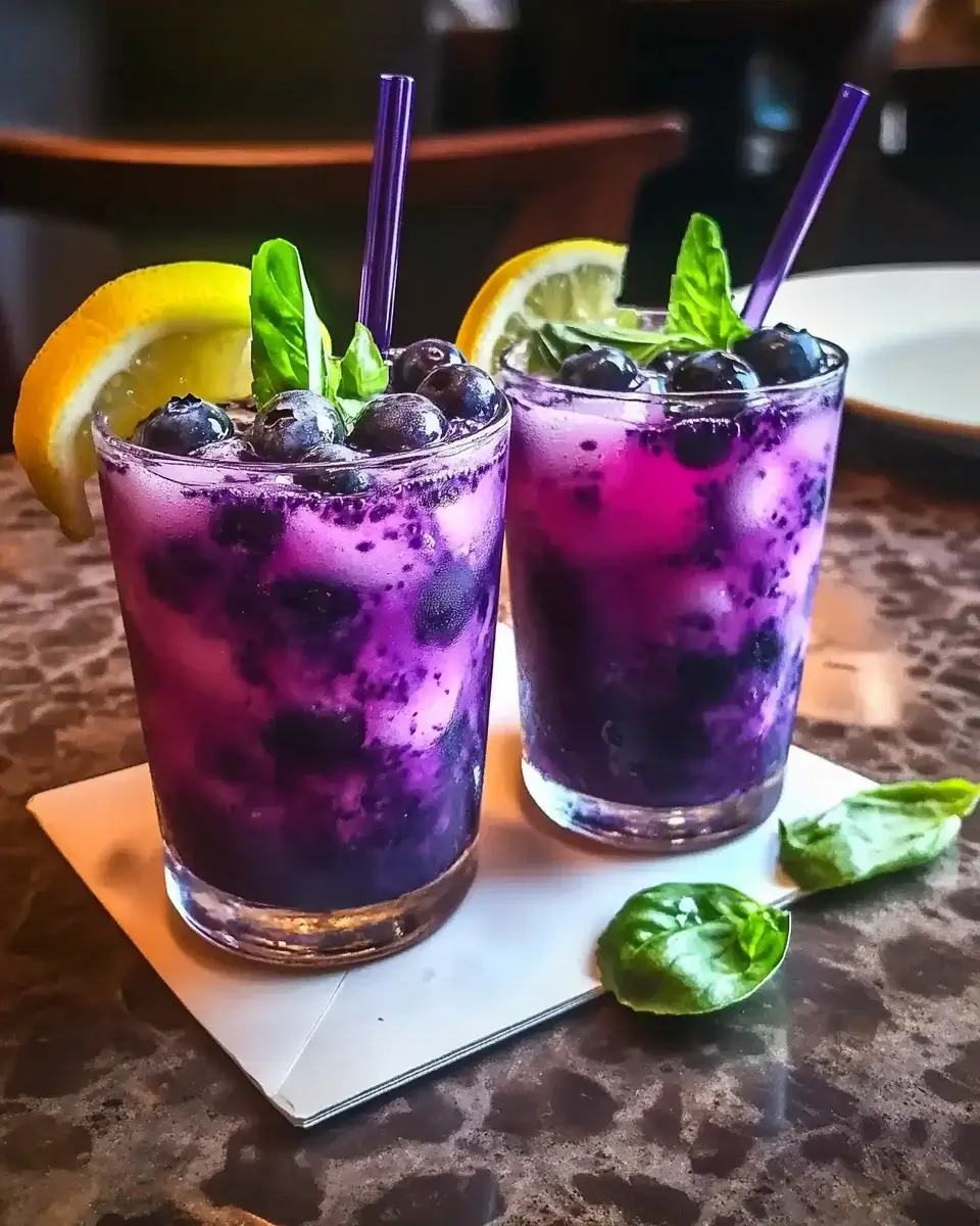 Blueberry Basil Lemon Lavender Mocktail: Refreshing Recipe!