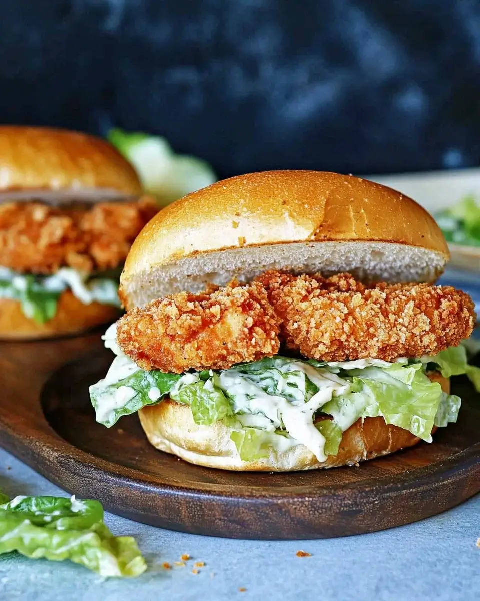 Crispy Chicken Caesar Sandwich: A Flavorful Must-Try!
