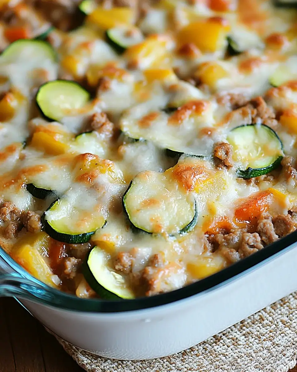 Savory Ground Turkey Zucchini Casserole: A Comforting Delight!
