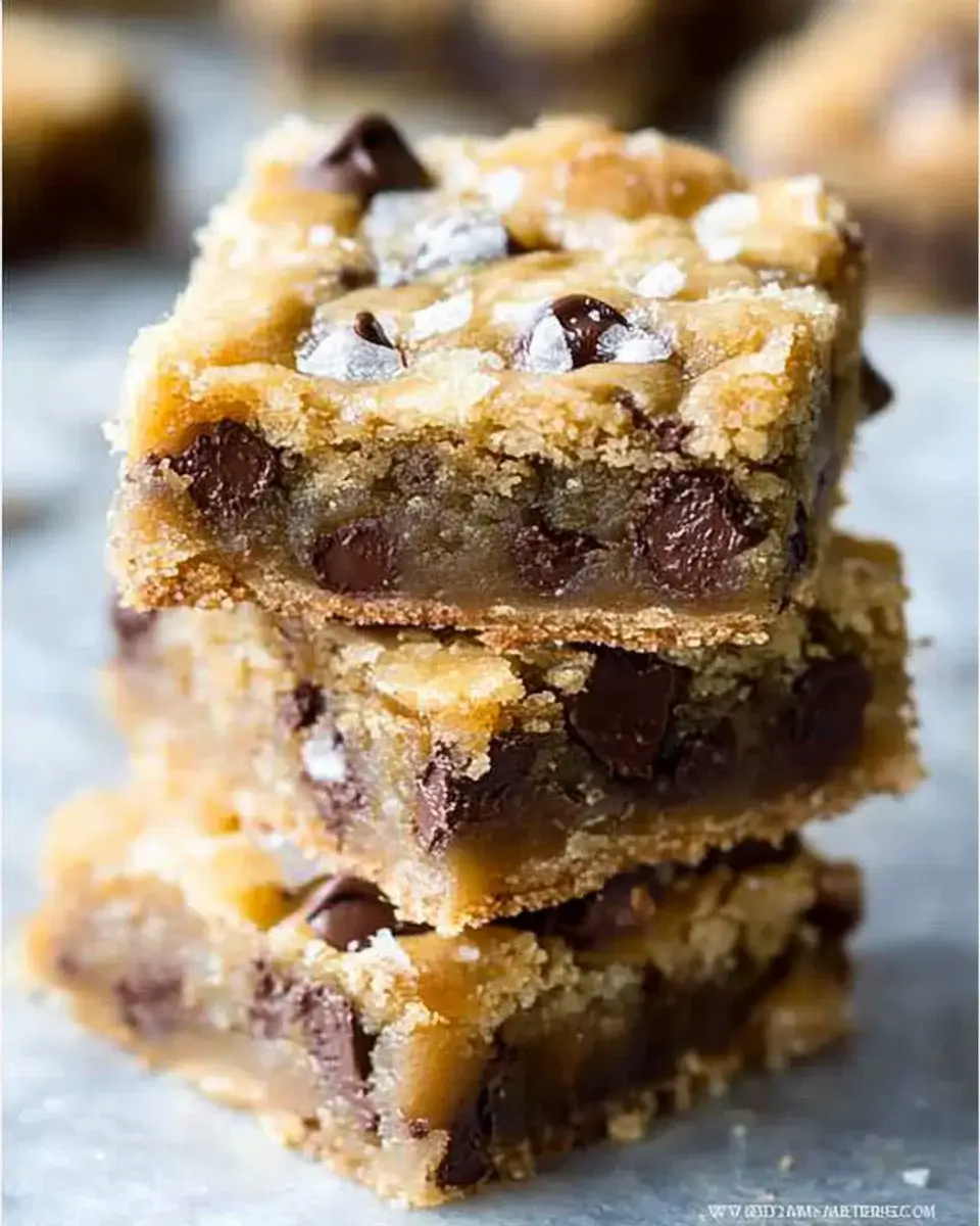 Salted Caramel Chocolate Chip Cookie Bars that Wow!