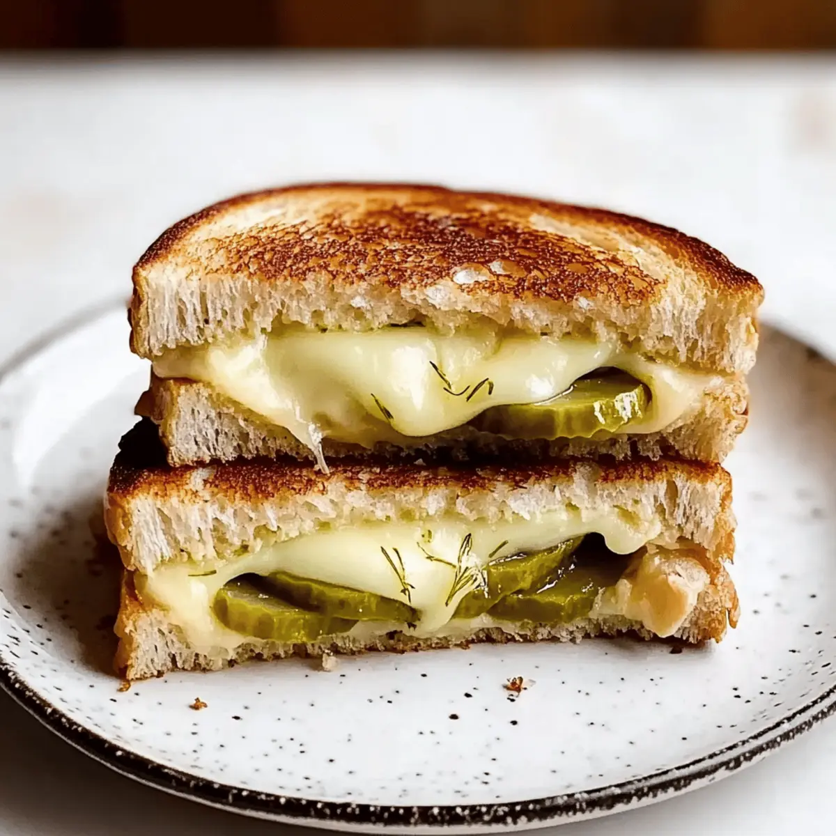 Crispy Dill Pickle Grilled Cheese Sandwich for Ultimate Comfort