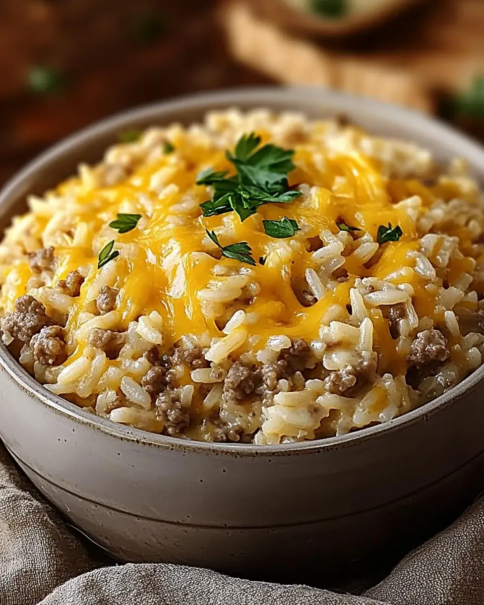 Cheesy Hamburger Rice Casserole: A Comfort Food Delight!