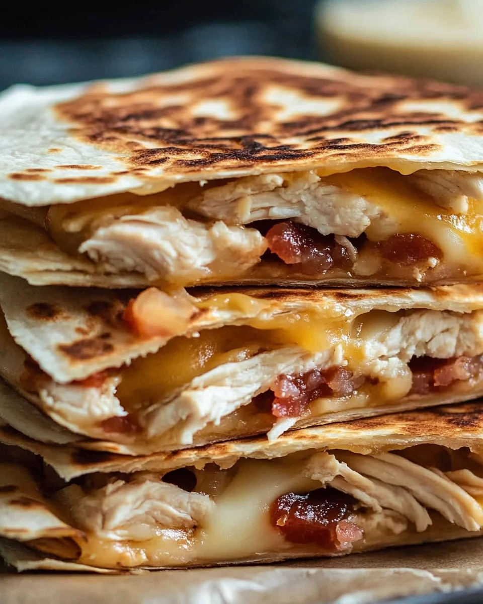 20-Minute Chicken Bacon Ranch Quesadilla is a Must-Try!