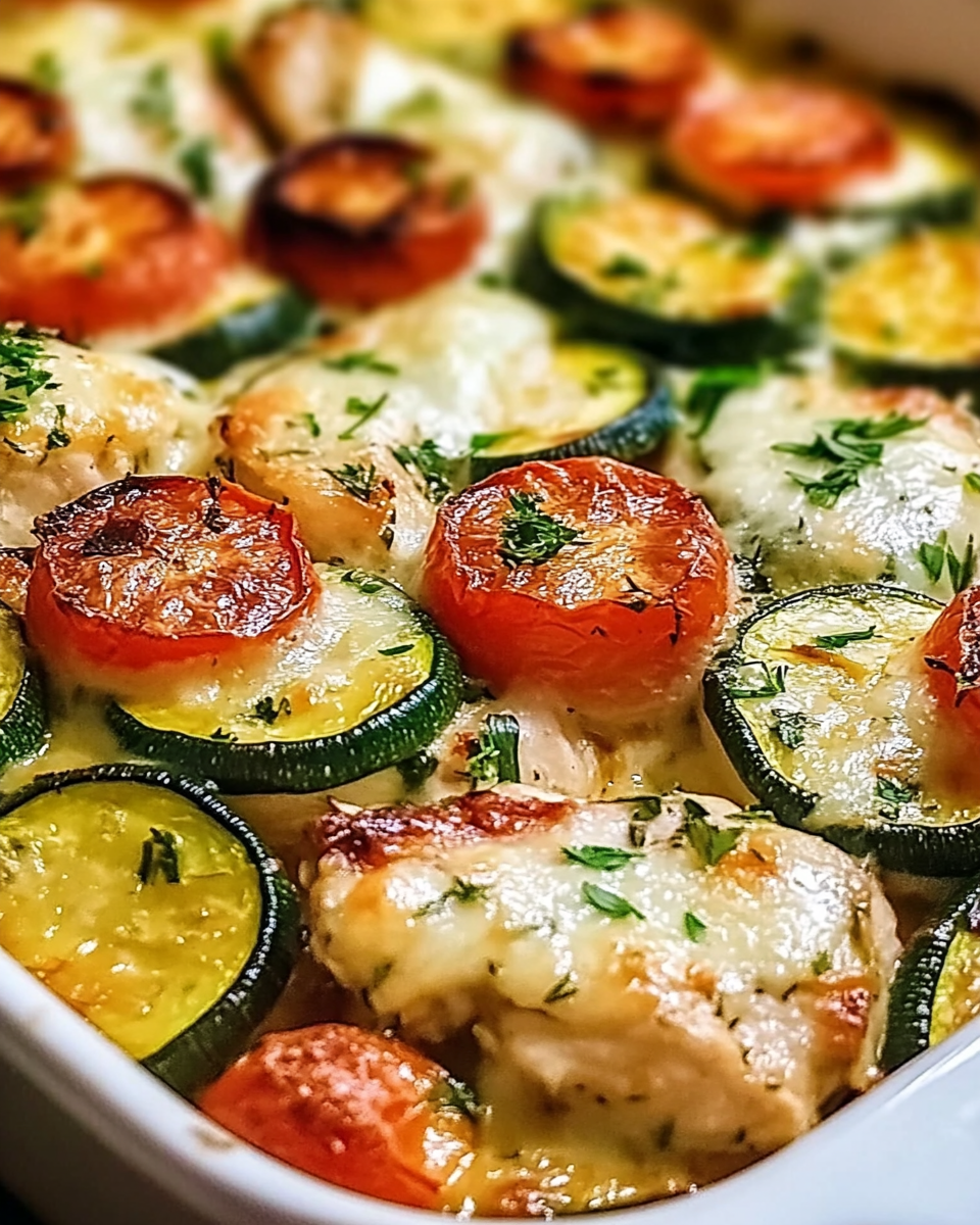 Mediterranean Chicken Zucchini Bake: A Flavorful Delight!